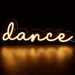 NWT NEON DANCE SIGN BALLET DANCER DECOR